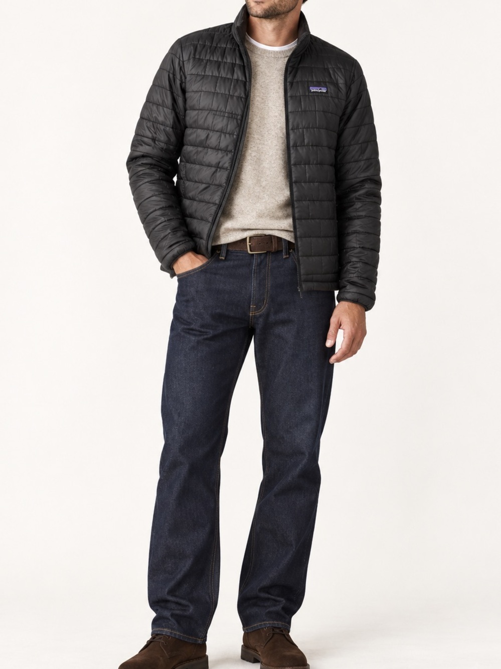 Patagonia Men’s Nano Puff Down Jacket Quilted Puffer Black Size Small